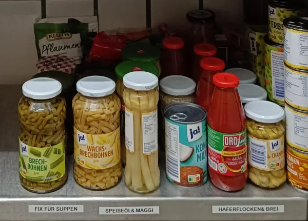 Wunschvorräte für unsere Gäste